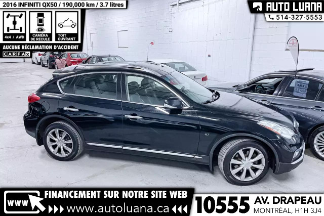 2016 INFINITI QX50 AWD/CUIR/TOIT/CAMERA/PUSH START/BLUETOOTH in Cars & Trucks in City of Montréal - Image 2