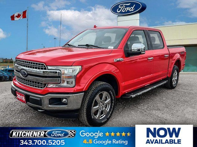 2018 Ford F-150 LARIAT | 502A| LEATHER SEATS| SUNROOF| ADAPTIVE in Cars & Trucks in Kitchener / Waterloo