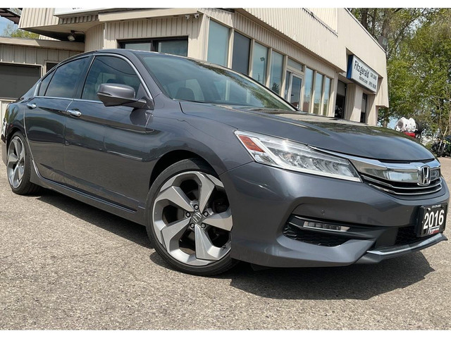 2016 Honda Accord TOURING -LEATHER! NAV! BACK-UP/BLIND-SPOT CAM! in Cars & Trucks in Kitchener / Waterloo