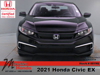 Recent Arrival! Odometer is 8622 kilometers below market average! 2021 Honda Civic EX Crystal Black... (image 8)
