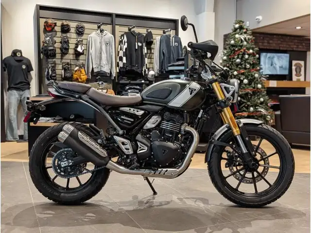 2025 Triumph Scrambler 400 X // Matte Khaki Green/Fusion White in Dirt Bikes & Motocross in Winnipeg - Image 3