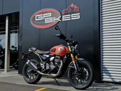 With its agile handling, class-leading performance and premium finish, the Scrambler 400 X is cool a...