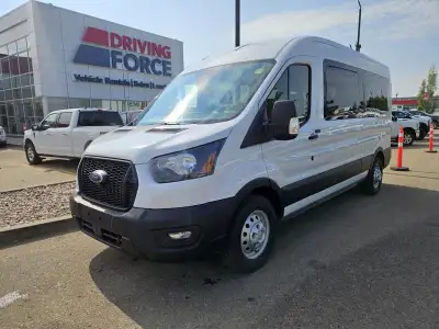2023 Ford Transit 12 Passenger Wagon T-350 148" Med Roof XL AWD, 3.5L V6 Gas, Remote Start, Back Up...