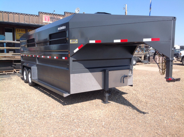 2025 NORBERT'S STG7520-27 GN STOCK TRAILER in Cargo & Utility Trailers in Calgary - Image 2