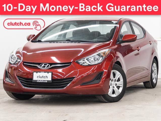 2016 Hyundai Elantra L w/ A/C, USB Input, Power Heated Mirrors dans Autos et camions  à Ottawa