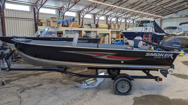 2024 Smoker Craft Big Fish 16 Tiller Yamaha F40 in Powerboats & Motorboats in Barrie - Image 2