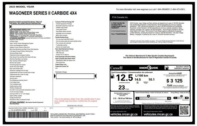 2023 Jeep Wagoneer Series II Carbide Panoroof Alpine Audio in Cars & Trucks in City of Toronto - Image 4