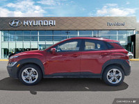 This 2022 Hyundai Kona Preferred SUV boasts a vibrant Pulse Red exterior and a sleek black interior.... (image 1)