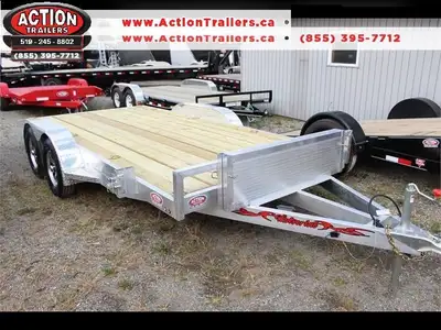 Action Trailers 7 X 16 WOLVERINE ALL ALUMINUM CAR HAULER W/ 3,500LB AXLES WE OFFER FINANCING FROM $0...