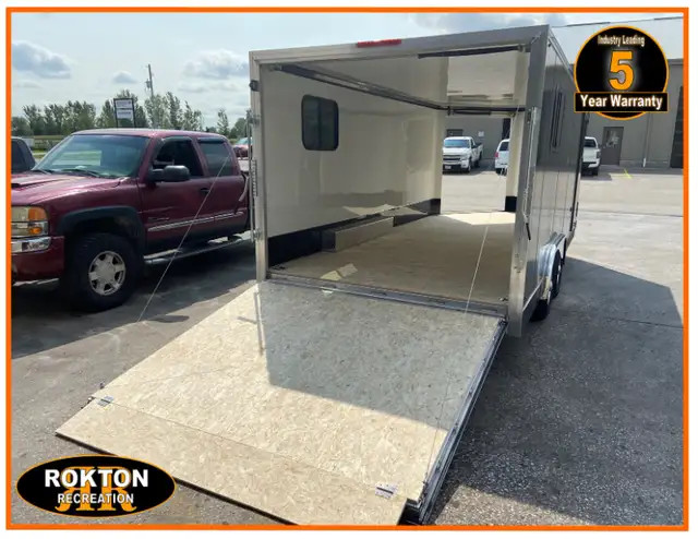 2025- 8.5 x 18 Cargo trailer, car hauler, 5 year warranty in Cargo & Utility Trailers in Mississauga / Peel Region - Image 4