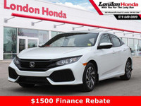 2017 Honda Civic Hatchback LX | CARPLAY/ ANDROID| HEATED SEATS
