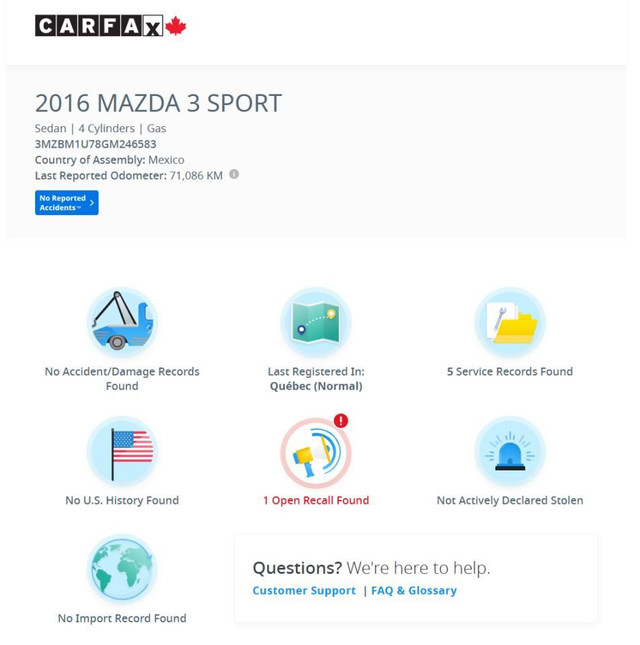 2016 Mazda MAZDA3 GX+New Tires+Brakes+Camera+A/C+CLEAN CARFAX in Cars & Trucks in London - Image 4