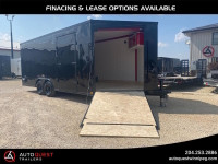 2023 Stealth Trailers 8.5' x 25' V-Nose Front Snowmobile Ramp Do