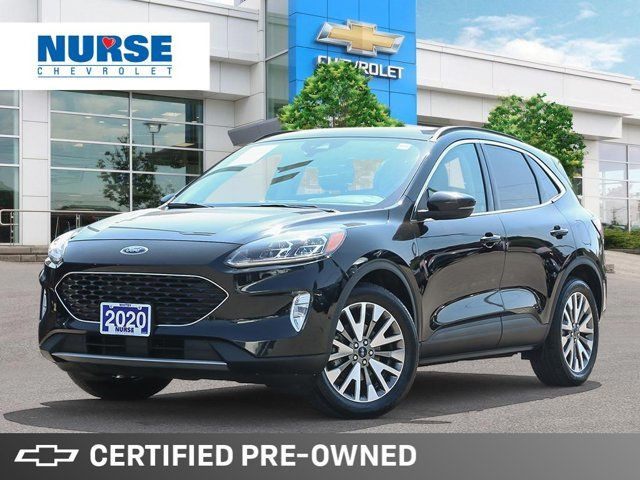 2020 Ford Escape Titanium Hybrid | Accident free | Leather in Cars & Trucks in Oshawa / Durham Region