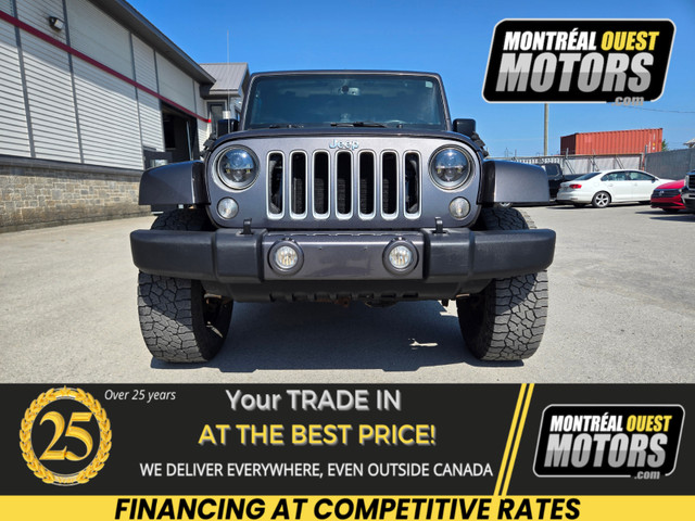 2016 Jeep Wrangler Unlimited Sahara / 6 SPD MANUAL / LIFT KIT /  in Cars & Trucks in West Island - Image 2