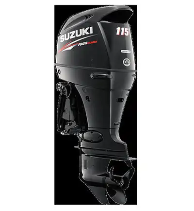 In Stock - Suzuki DF115BTL Long Shaft, Power Trim & Tilt, Remote Engine Controls and rigging sold se...