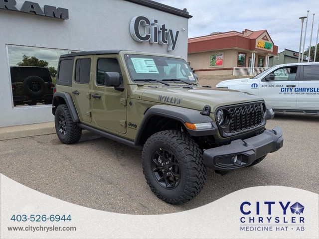2025 Jeep Wrangler 4 Door Willys 4 Door 4x4 for sale in Cars & Trucks in Medicine Hat