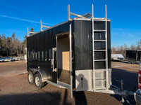 2024 Gator 7 x 14 contractor enclosed cargo ramp door