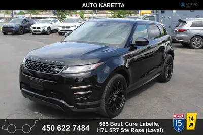 2023 RANGE ROVER EVOQUE R-DYNAMIC SE P250, 68.588 KM, JAMAIS ACCIDENTE: • GARANTIE LANDROVER 26 MAI...