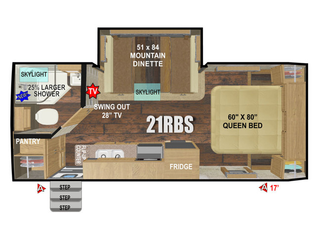  2023 Outdoors RV Creek Side 21 RBS Mountain series in Travel Trailers & Campers in Edmonton - Image 2