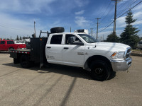2013 Ram 3500 SLT 4x4 Crew Cab Flatbed Truck AMVIC LICENSE.. NEW ARRIVAL...... - 6 Cylinder 6.7 L Di... (image 4)