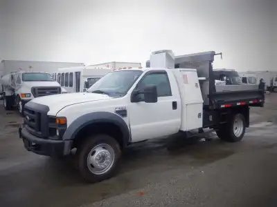 2008 Ford F-550 Dump Box 2WD, 6.8L V10 SOHC 30V engine.10 cylinder, 3 door, automatic, cruise contro...