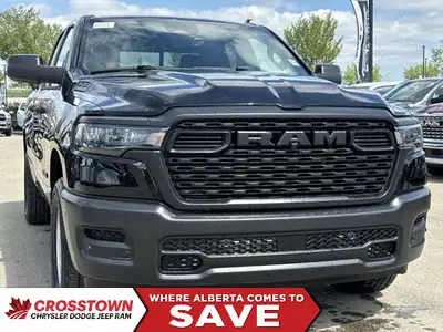 This 2025 RAM 1500 TRADESMAN QUAD CAB 4X4 has the following options Cloth Bench Seat, Remote Start S...