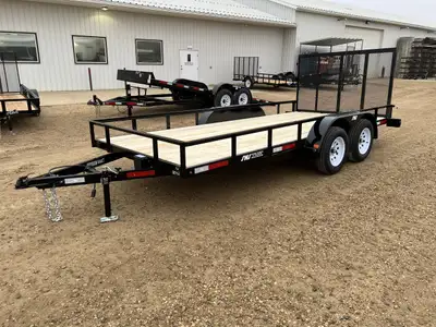 NEW 2026 SWS 16' Car Hauler Utility Trailer Tandem Axle 2 x 3500 lb. Axles w/ Electric Brakes 7,000...