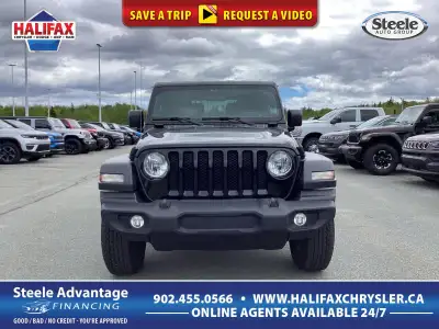 2023 Jeep Wrangler Sport S - LOW KM, MANUAL, HEATED SEATS AND WH