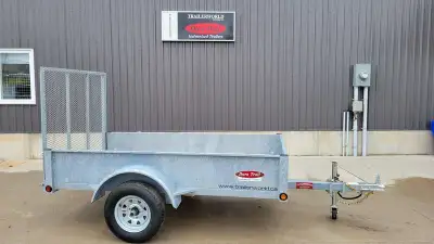 50x98 or 4.1x8.1 Premium Galvanized Duratrail Utility Trailer. 4x8 trailer with a little extra room...