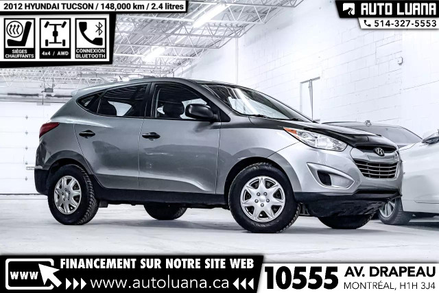 2012 HYUNDAI Tucson GL AWD/BLUETOOTH/SIEGE CHAUFFANT/148,000km in Cars & Trucks in City of Montréal