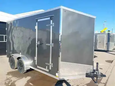 SUPER SALE PRICE MSRP $12495.00 Check out our Forest River 7x14 V nose with barn doors Pro Series Co...