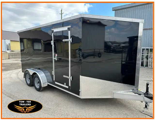 2025 Tow Tek  7 x 16 Transcend Deluxe, White ACM Walls, Spoiler! in Cargo & Utility Trailers in Mississauga / Peel Region - Image 2