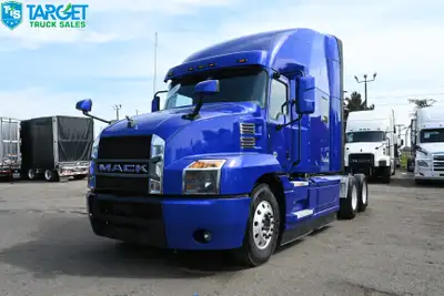 The 2019 Mack Anthem in classic blue color, low-kilometer driven and also featuring a modern design...