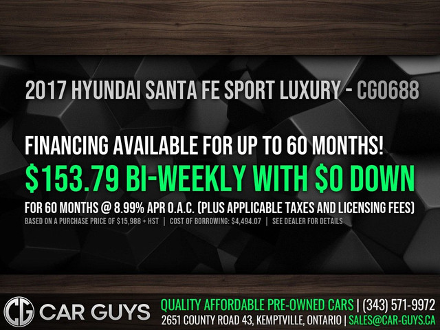 2017 Hyundai Santa Fe Sport in Cars & Trucks in Ottawa - Image 2