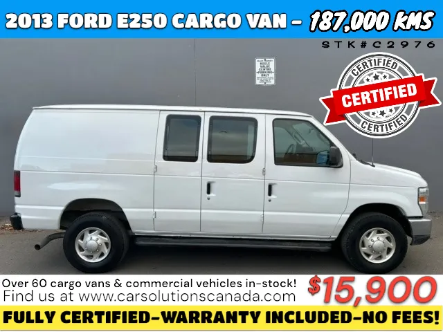 2013 FORD E-SERIES 250 CARGO VAN ***FULLY CERTIFIED*** E-250