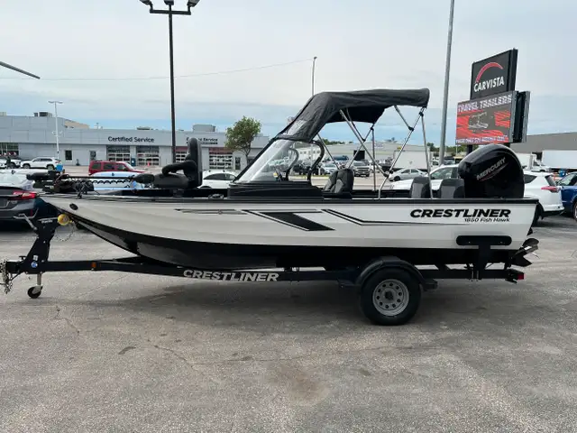 2022 Crestliner 1850 Fish Hawk 150HP MERC/TRAILER INC - 43 HRS in Powerboats & Motorboats in Winnipeg - Image 24
