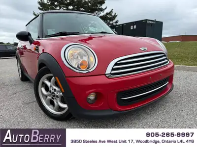 2012 MINI Cooper Red on Black Leather Interior • 1.6L • Front Wheel Drive • Auto • Push Start Engine...