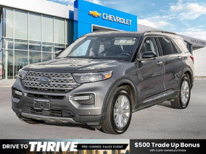 2023 Ford Explorer Limited | Low Kilometers! | Hybrid | Bang & Olufsen | Pano Sunroof | Intelligent Cruise |