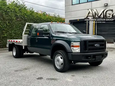 2008 Ford F-550 Flatdeck Crew Cab 6.4L Powerstroke Turbo Diesel Deck Dimensions: 10'L x 8' W BC CVI...