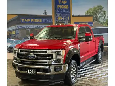 Rapid Red Lariat, Lariat Ultimate Package, Crew Cab, 6.7 Liter Diesel, FX4 Package, 4x4, Premium Bla...