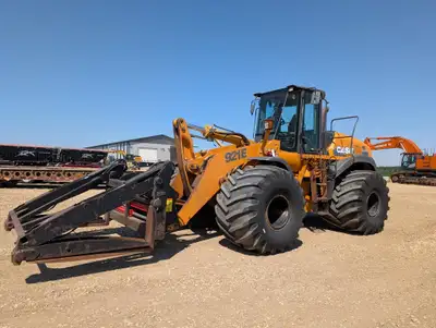 2008 Case 921E Wheel loader with Floater Tires, and Mat Pipe Grapple Engine HRS 19,305 Engine: Cummi...