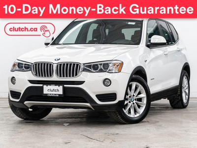 2015 BMW X3 xDrive28i AWD w/ Bluetooth, Dual Zone A/C, Cruise Co