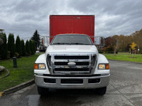 2008 Ford F-750 Tarp Side Cube Van Caterpillar 7.2L 6cyl Allison Automatic 22'L 8'W 7'6in.H Air Brak... (image 3)