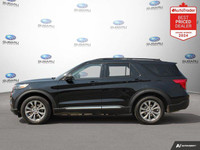 New Price! Odometer is 7028 kilometers below market average! Agate Black Metallic 2023 Ford Explorer... (image 1)