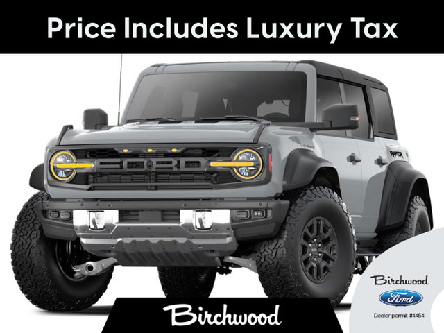 2025 Ford Bronco Raptor 374A | Hard Top | Black Appearance PKG in Cars & Trucks in Winnipeg