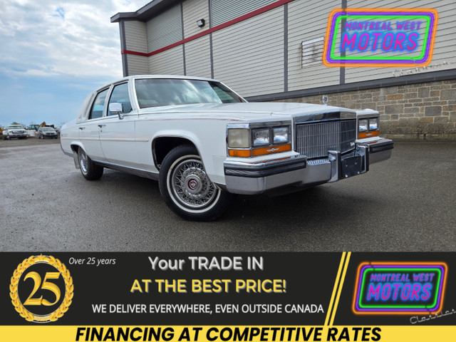 1989 Cadillac Brougham D'Elegance / 24in Wheels + OEM Wheels Pei in Classic Cars in West Island