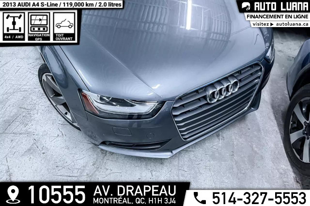 2013 AUDI A4 SLINE QUATTRO NAVIGATION/TOIT/MAGS 19"/119,000km in Cars & Trucks in City of Montréal - Image 2