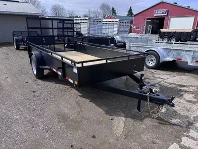 2026 Canada Trailer 6 x 12 Open Utility Trailer Single 3k Axle w/ 15in. Tires Galvanized Wheels Trea...