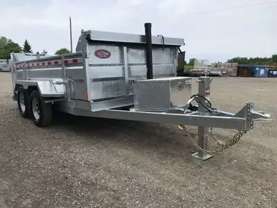 CANADIAN CRAFTSMAN HOT DIPPED 5 TON GALVANIZED 6' X 12' DUMP TRAILER WITH TARP KIT! Proudly built in...